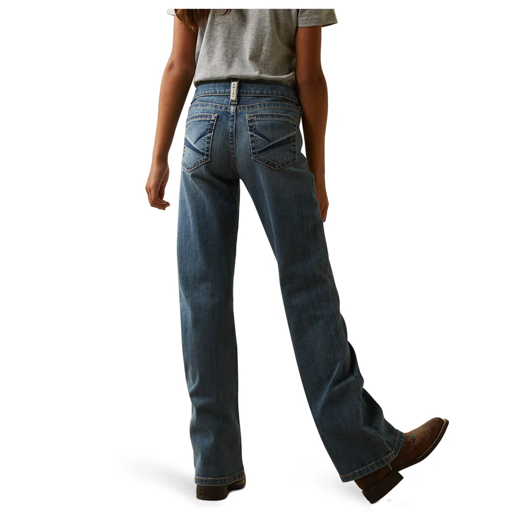 10043206 Ariat Girls' REAL Leila Bootcut Jean - Eleanor