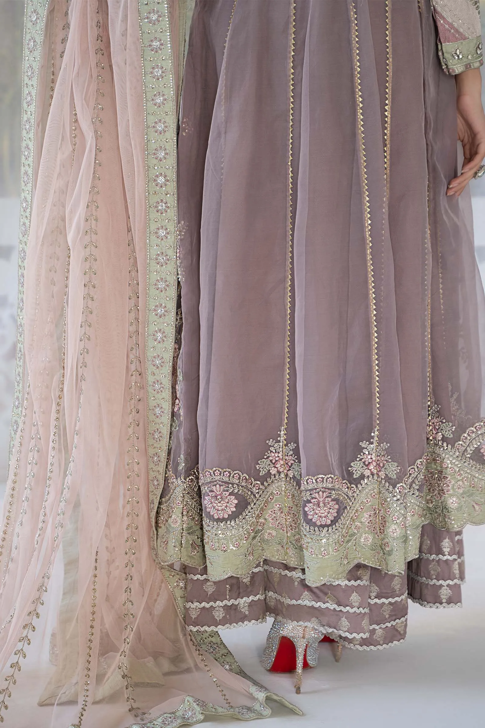 3 Piece Embroidered Organza Suit | SF-EF24-61