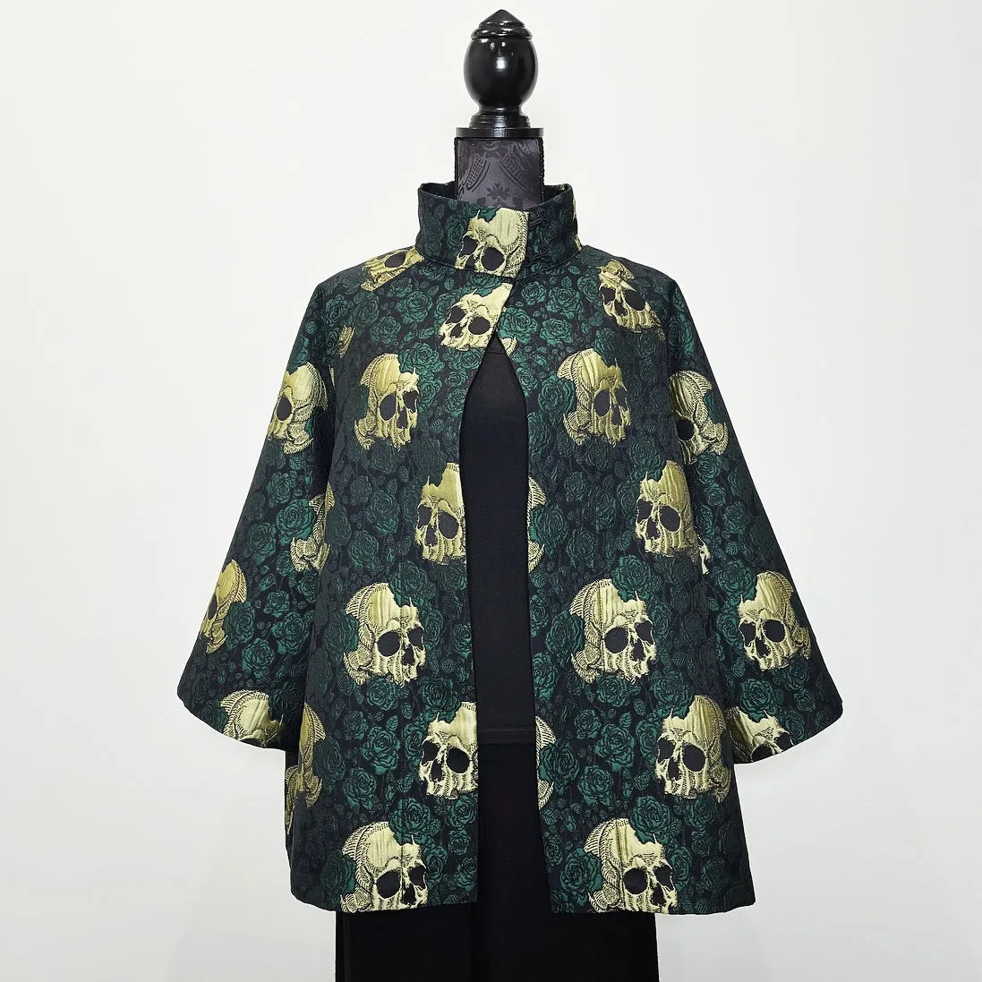 Abbey Swing Coat - Limited Edition - Skulls and Roses