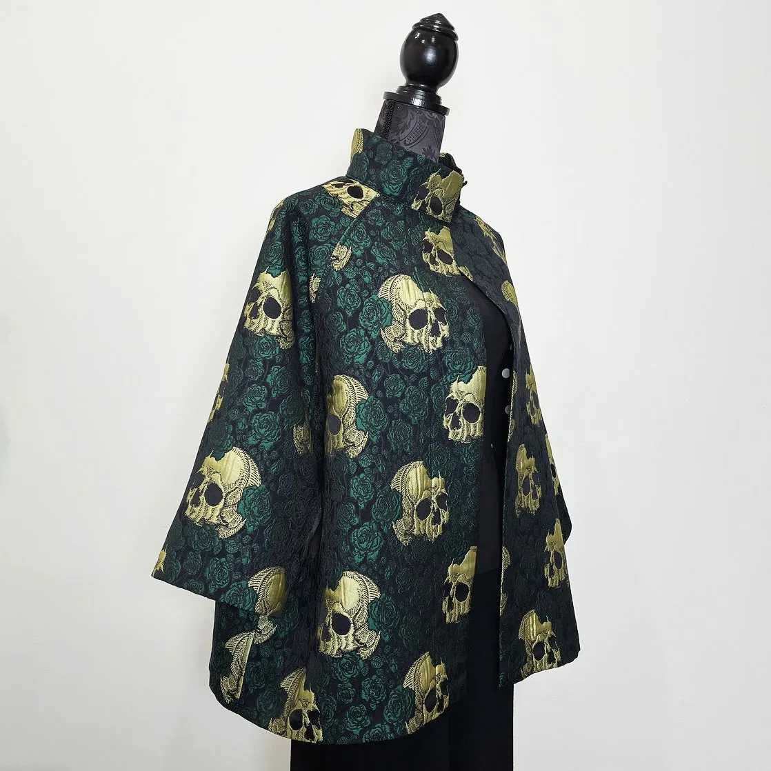 Abbey Swing Coat - Limited Edition - Skulls and Roses