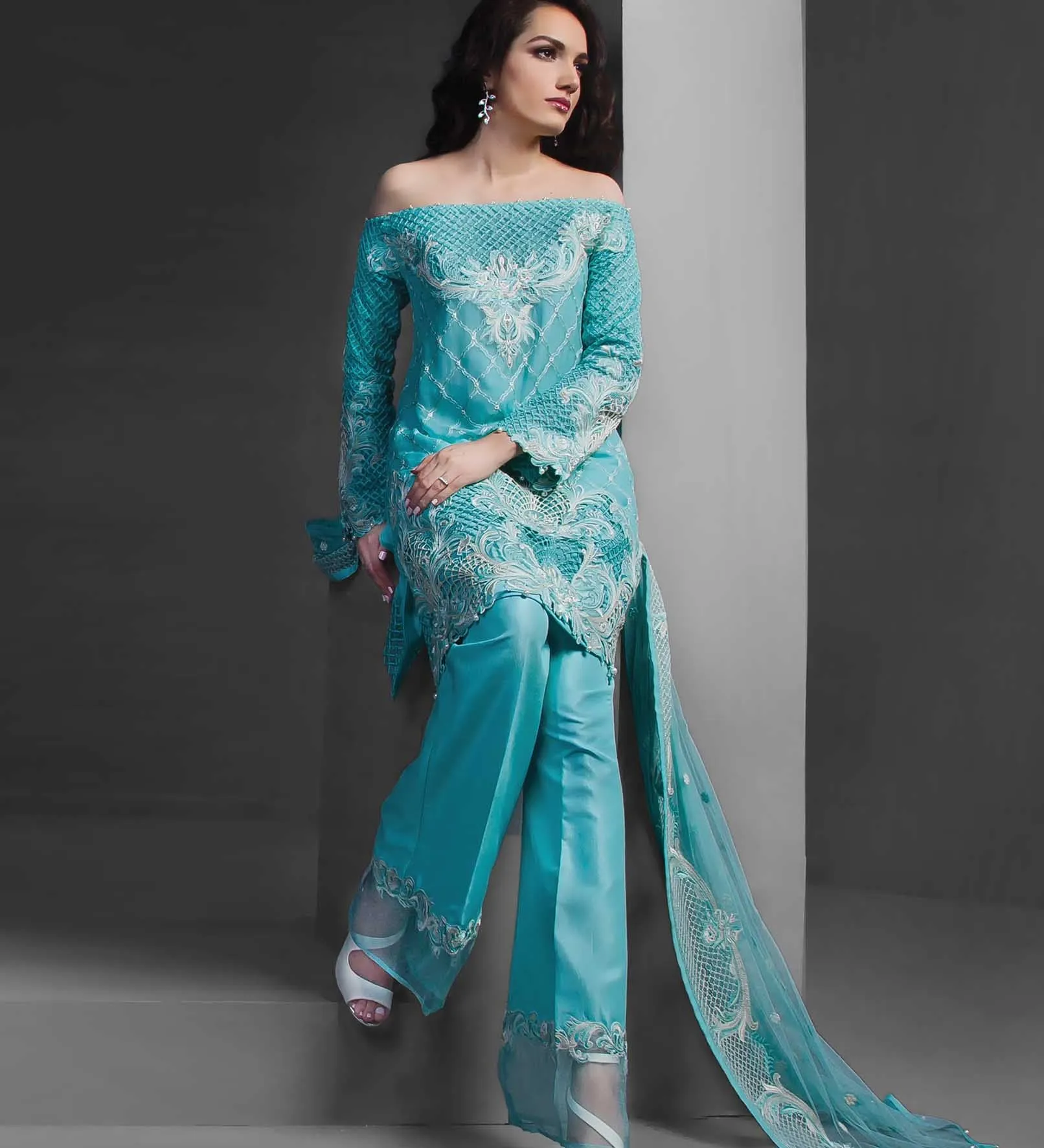 Anaya Festive Chiffon Collection –Azure Skies