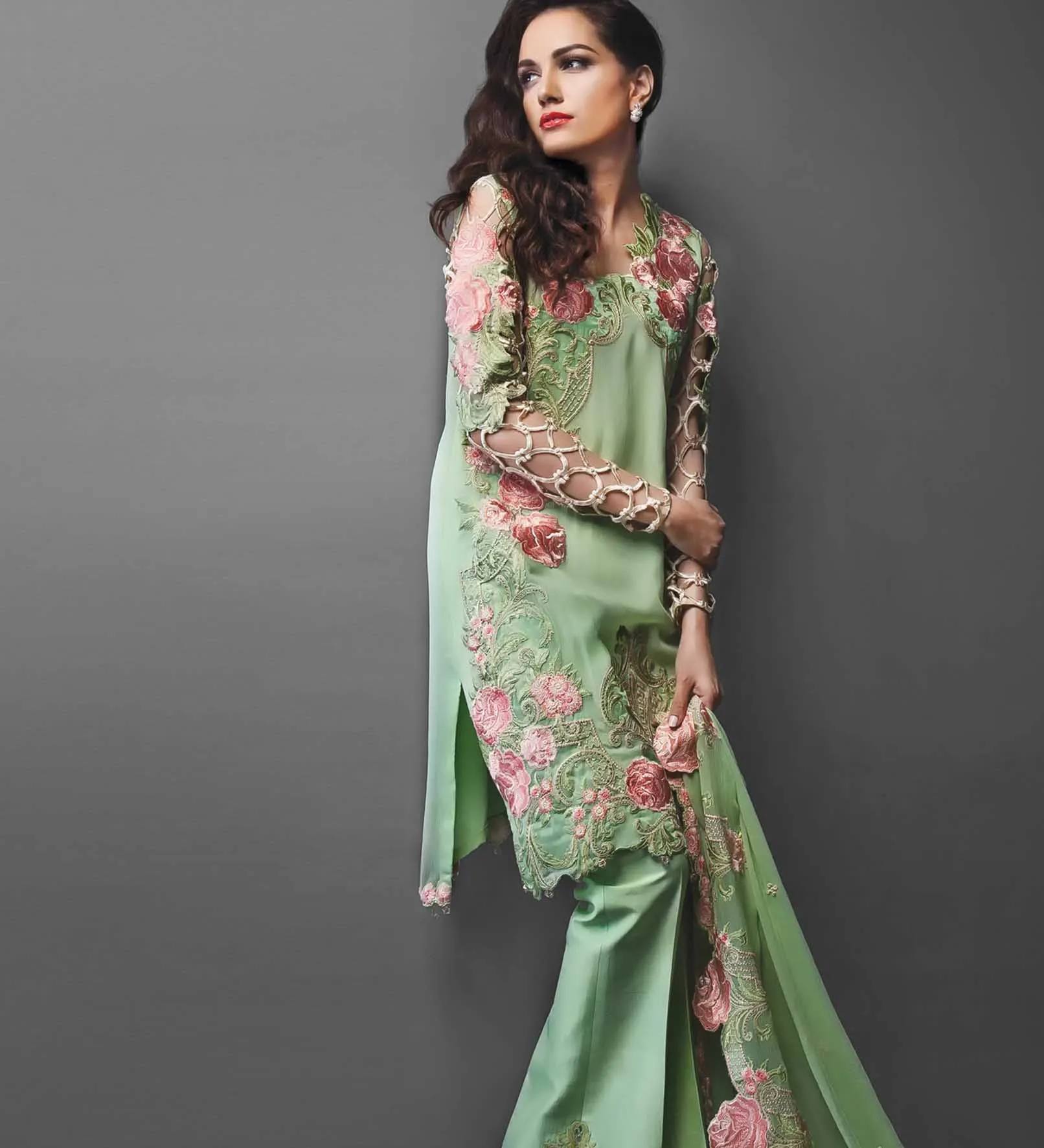 Anaya Festive Chiffon Collection – Rose Garden