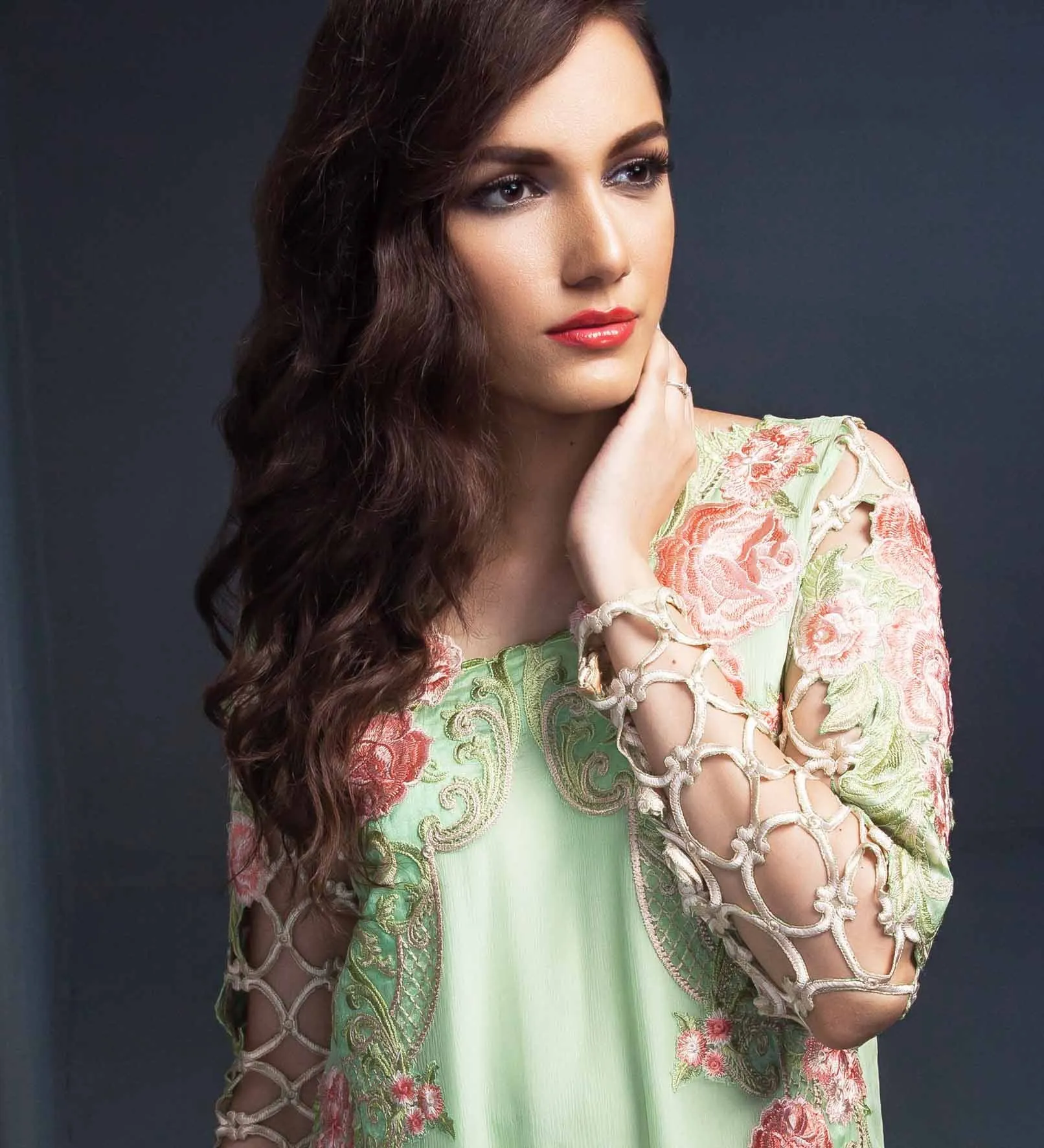 Anaya Festive Chiffon Collection – Rose Garden