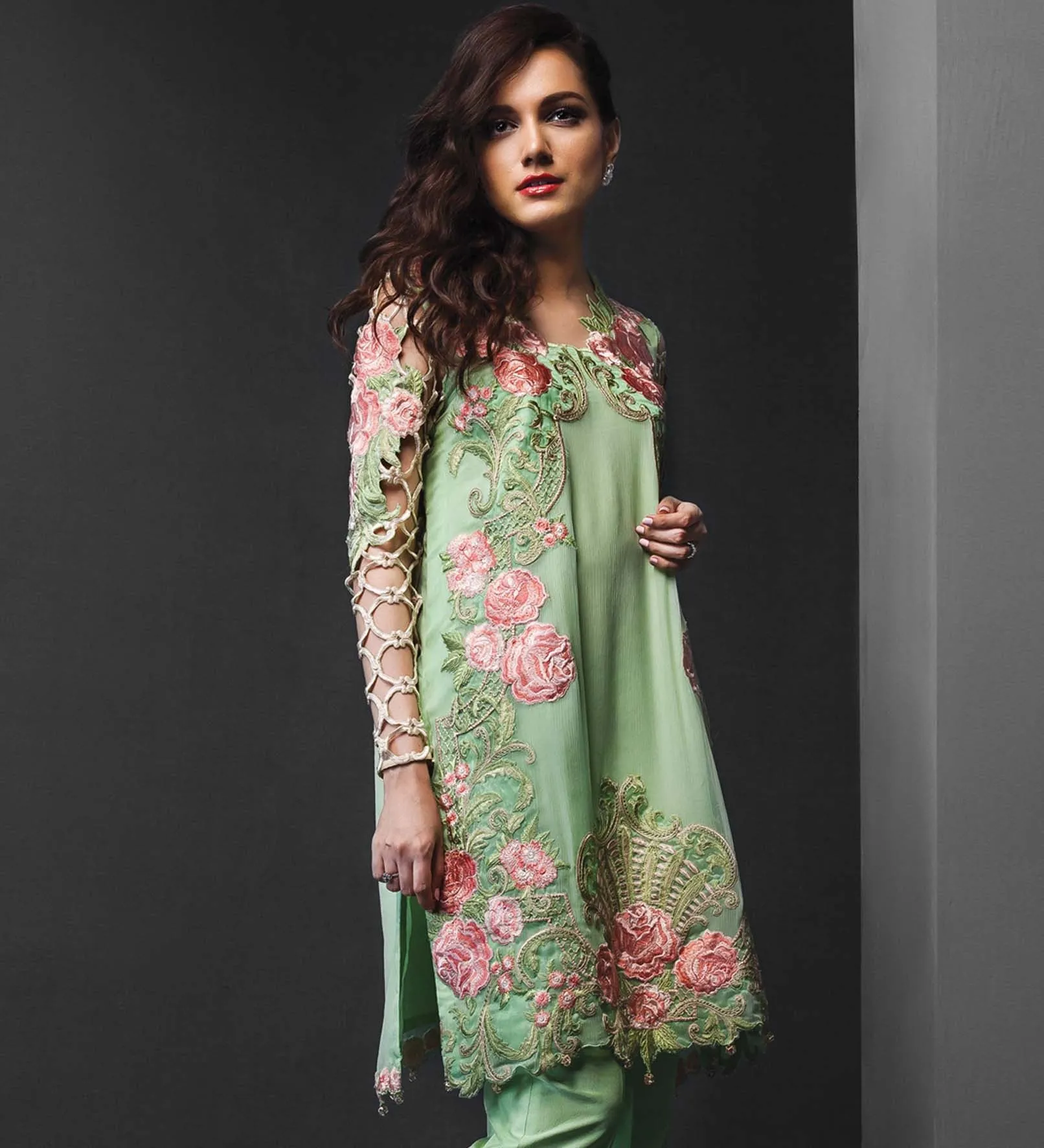 Anaya Festive Chiffon Collection – Rose Garden