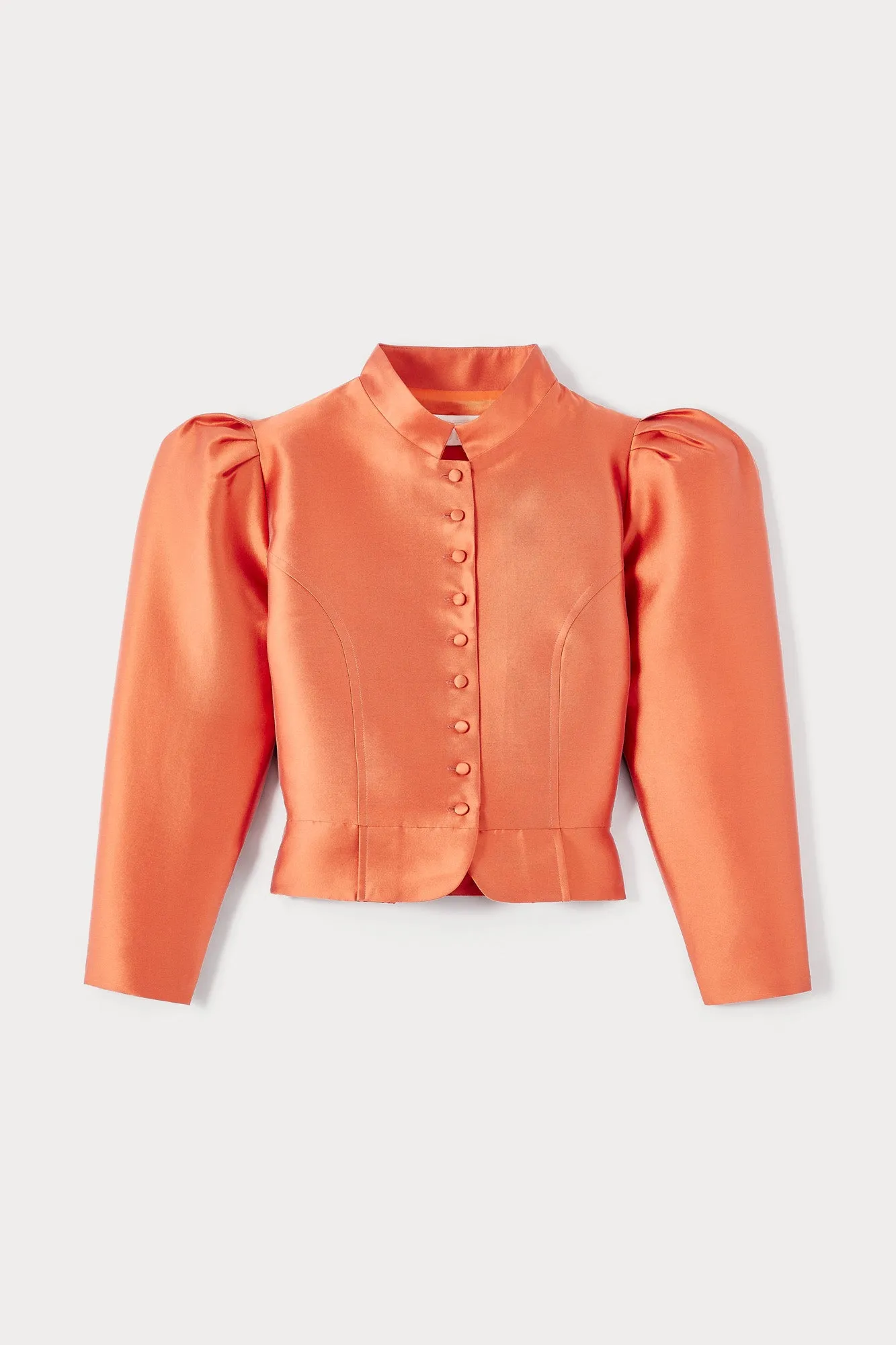 APRICOT Satin Puff Sleeve Jacket