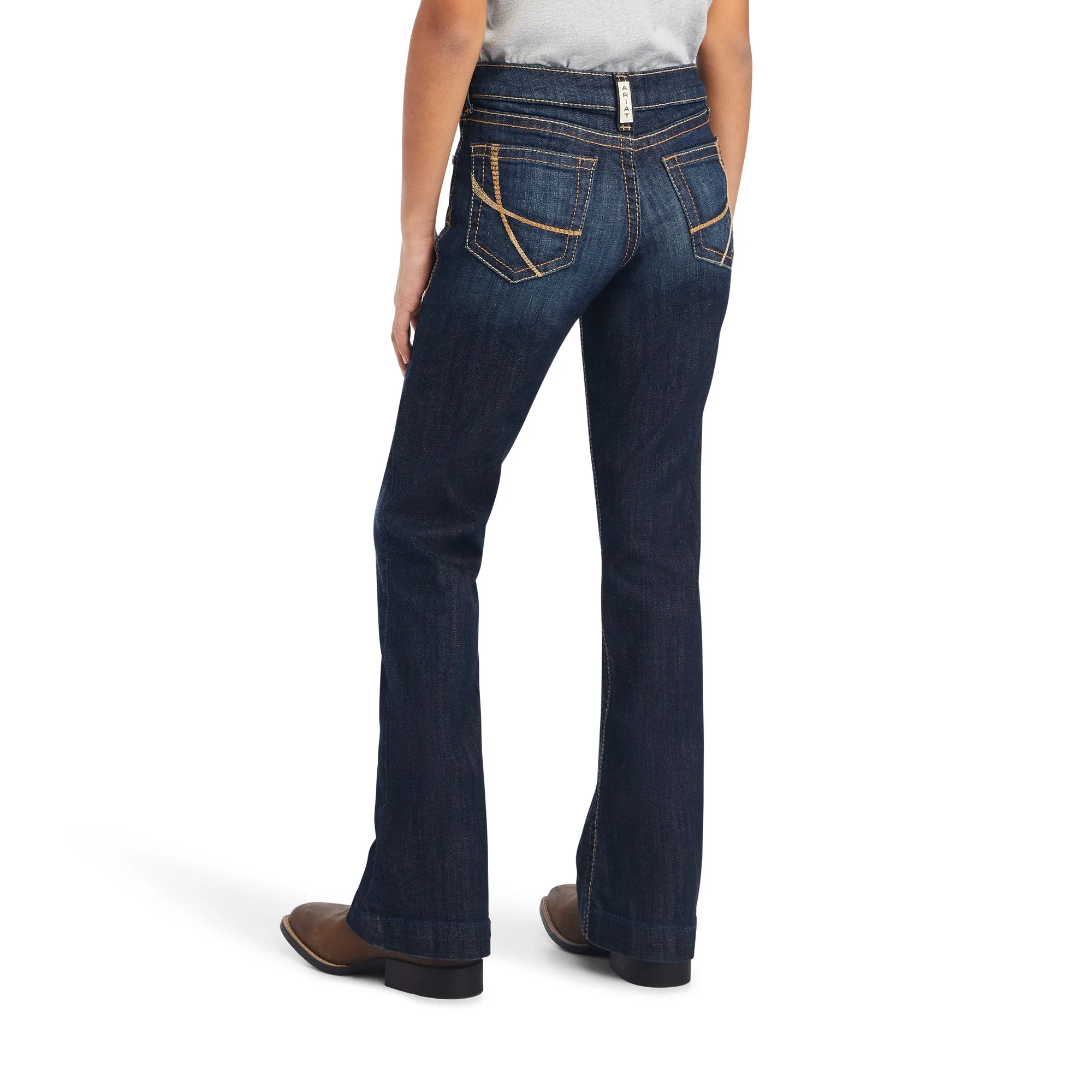 Ariat Girl's R.E.A.L™ Trouser Maggie Nightshade Wide Jeans 10041104