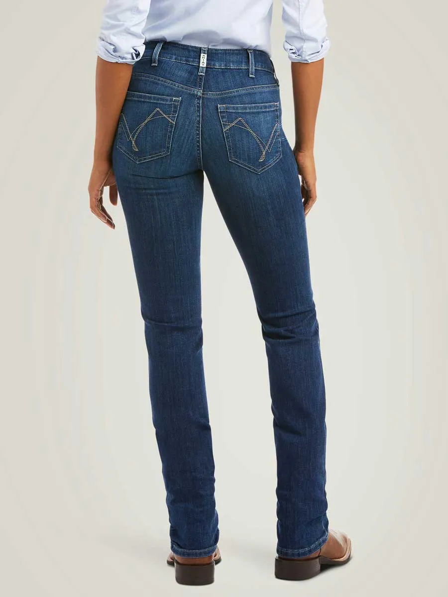 ARIAT R.E.A.L Perfect Rise Abby Straight Jeans - Women's - Mackenzie Blue