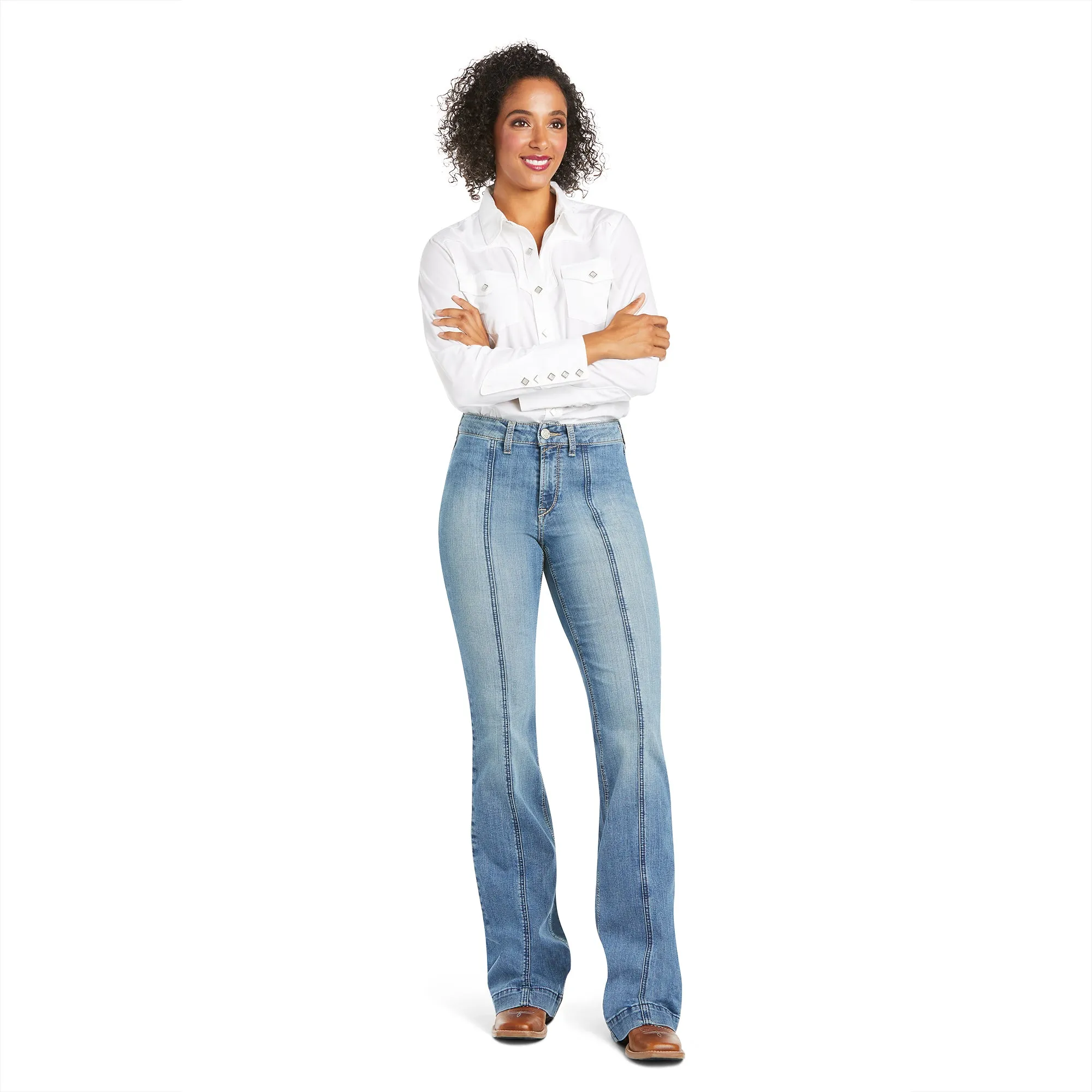 ARIAT WOMEN'S RYLEE HIGH RISE SLIM TROUSER JEAN - 10036100