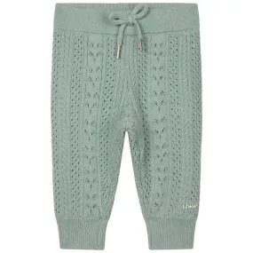 Baby Girls Green Knitted Trousers