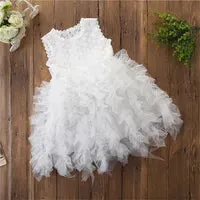 Baby girls tutu lace dress Children sleeveless vest princess dresses summer Boutique Kids Clothing C4914