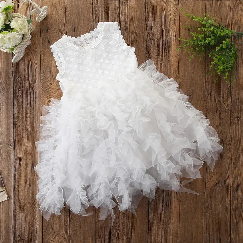 Baby girls tutu lace dress Children sleeveless vest princess dresses summer Boutique Kids Clothing C4914