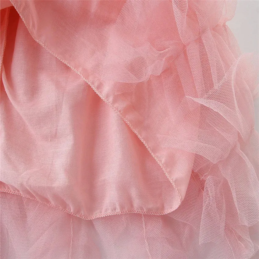 Baby girls tutu lace dress Children sleeveless vest princess dresses summer Boutique Kids Clothing C4914