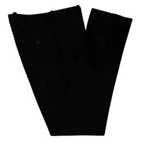 Black Cavalry Twill Cotton & Wool Trouser