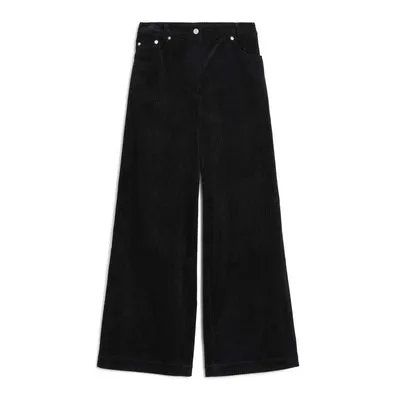 Black Cord Wide Leg Trouser by Albaray