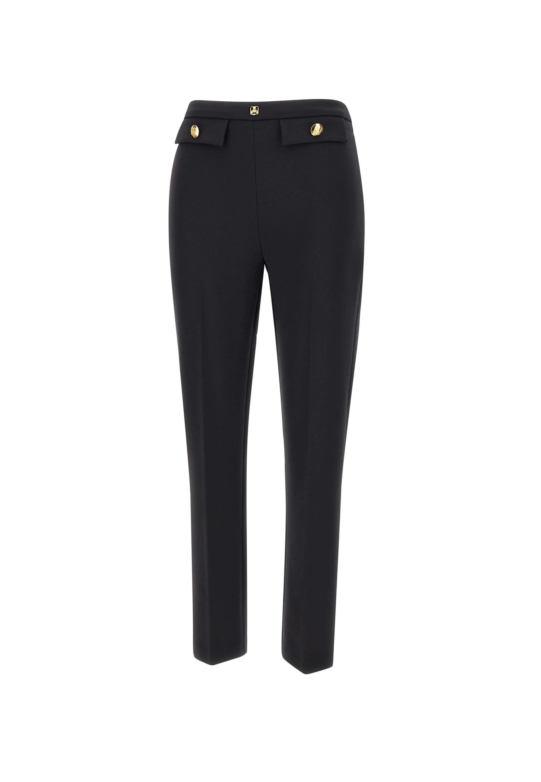 Black Daily Stretch Crepe Trousers