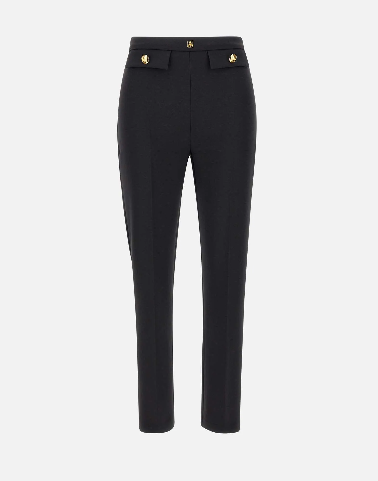 Black Daily Stretch Crepe Trousers