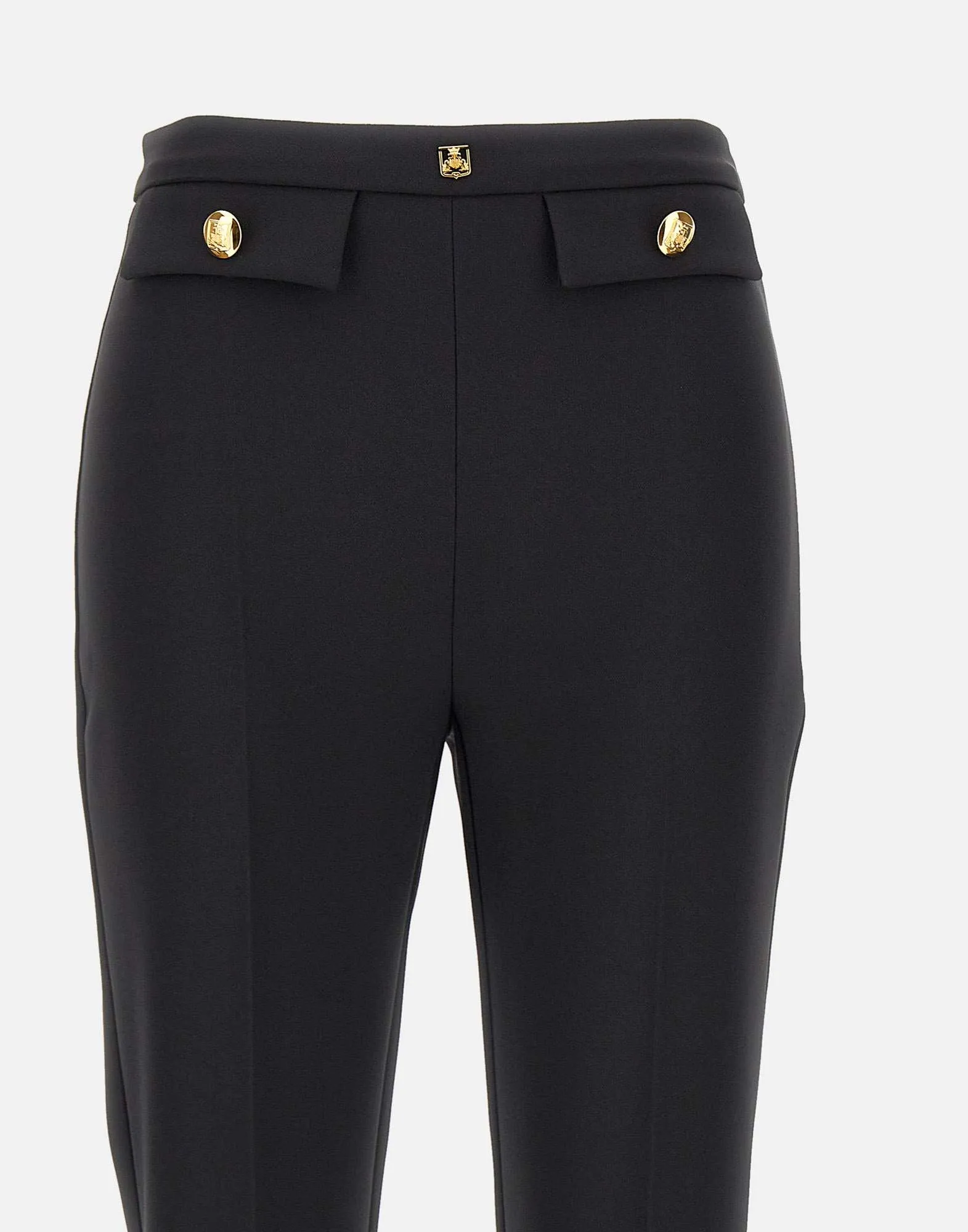 Black Daily Stretch Crepe Trousers