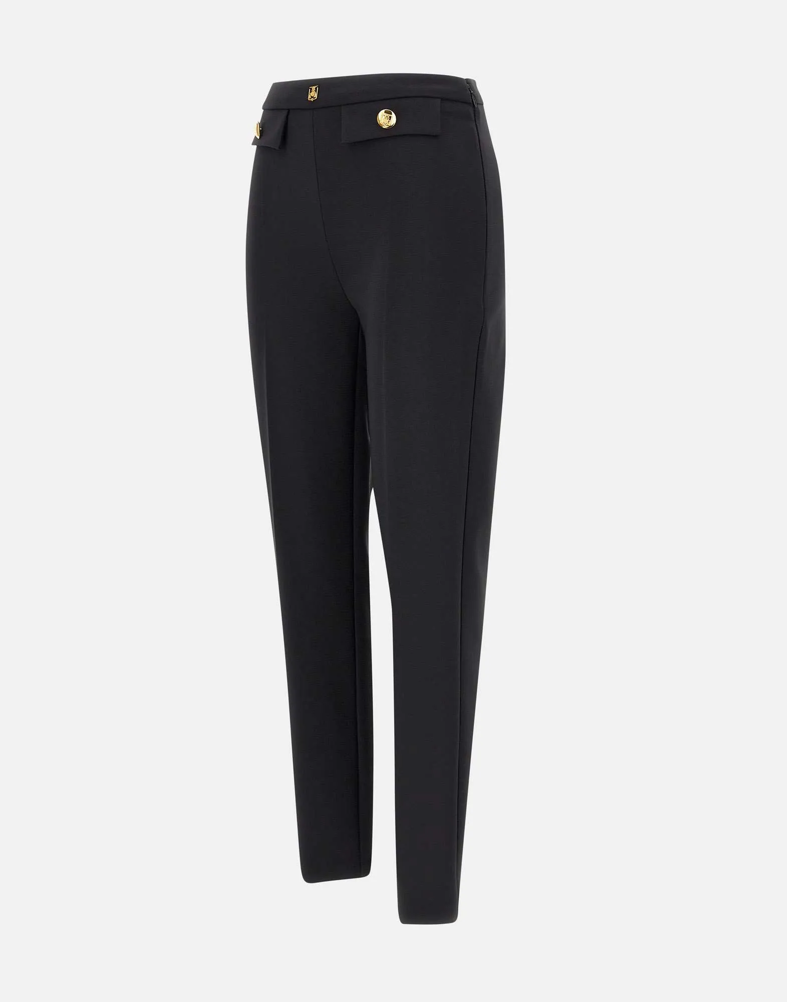 Black Daily Stretch Crepe Trousers