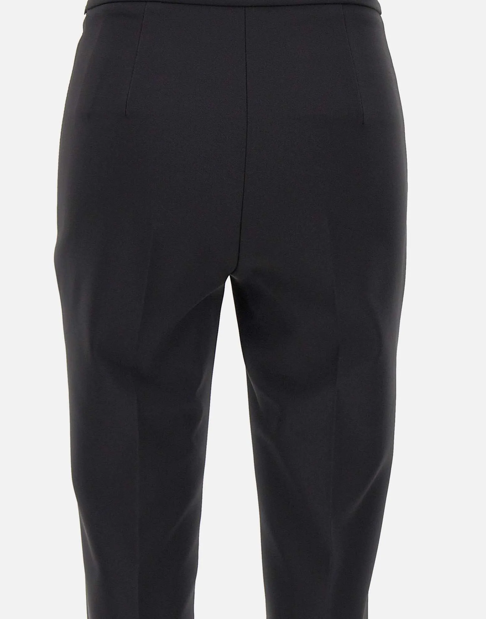 Black Daily Stretch Crepe Trousers