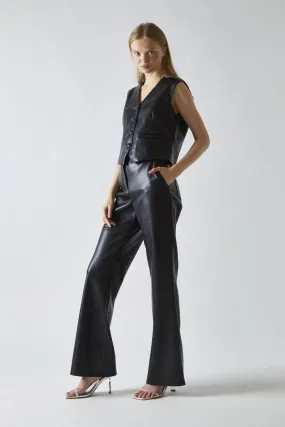 Black-PU Classic-Waistcoat