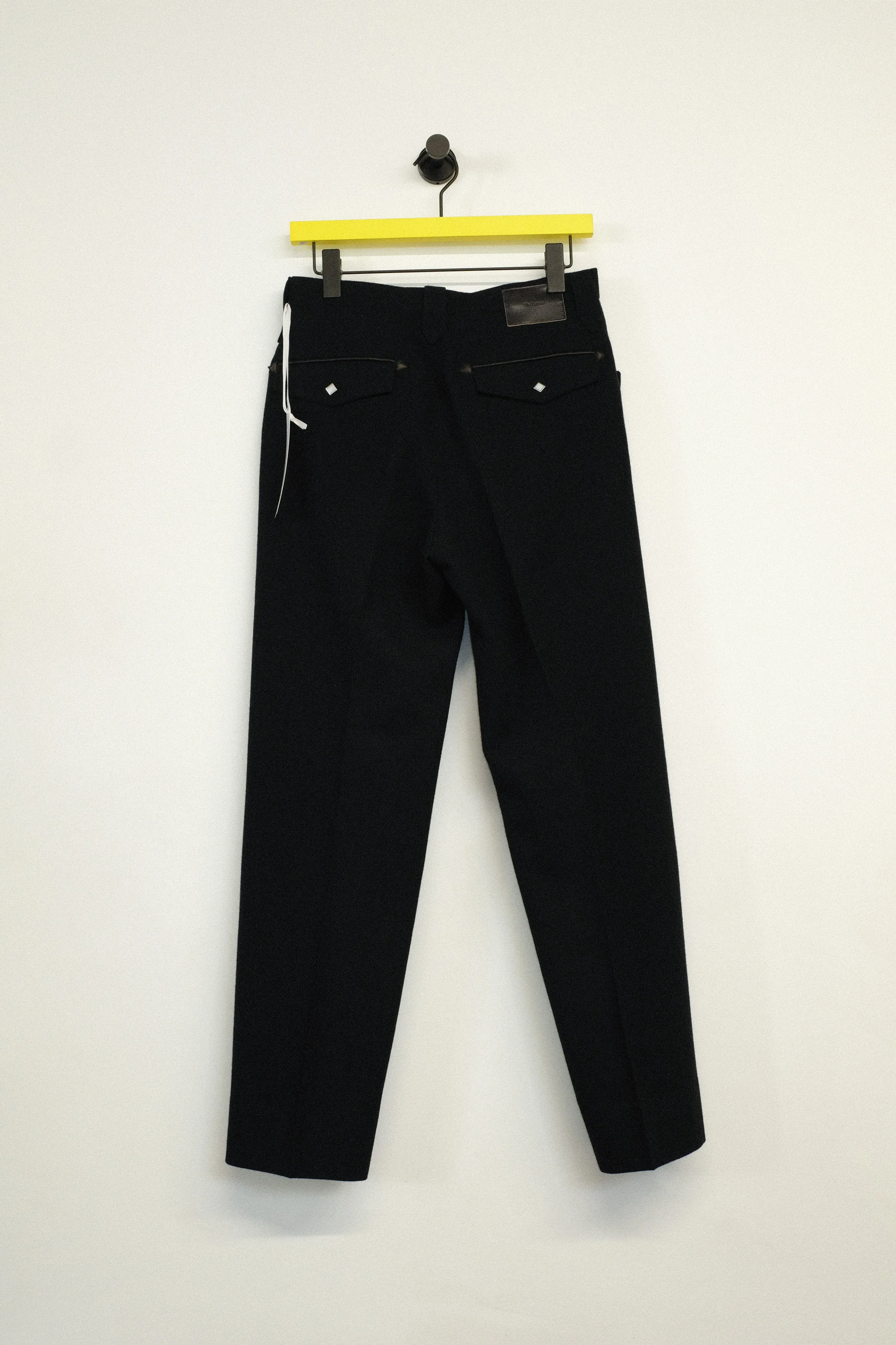 Black Wool Ox Mild Western Trousers