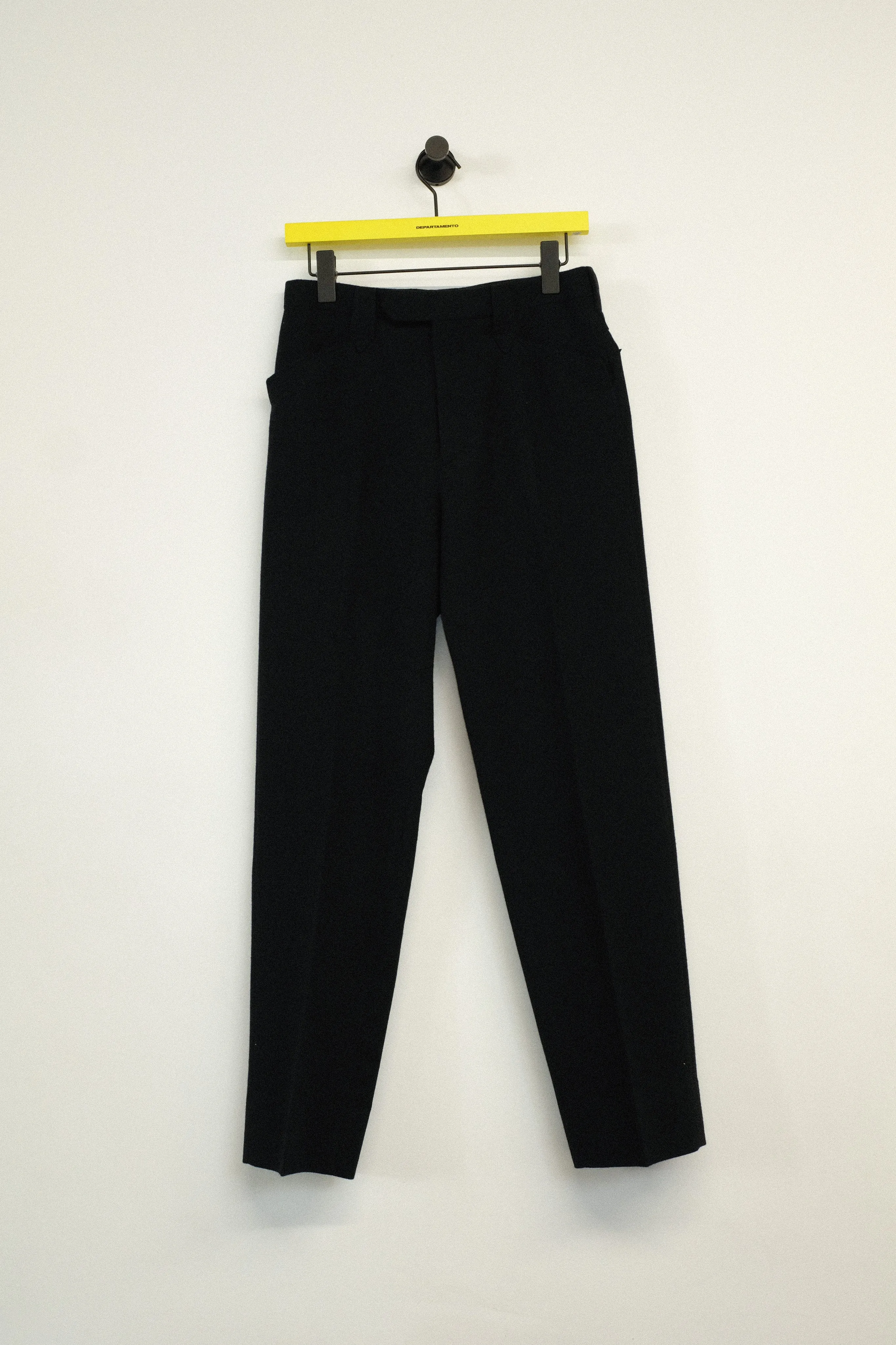 Black Wool Ox Mild Western Trousers