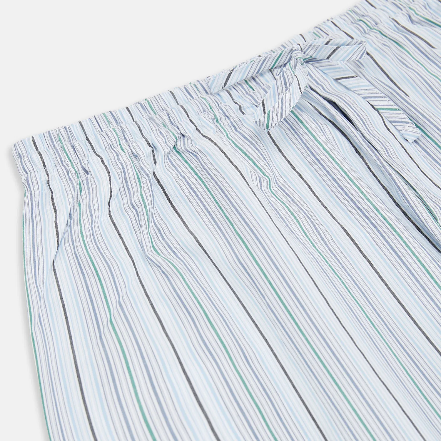 Blue and Green Multi Track Stripe Pyjama Trousers