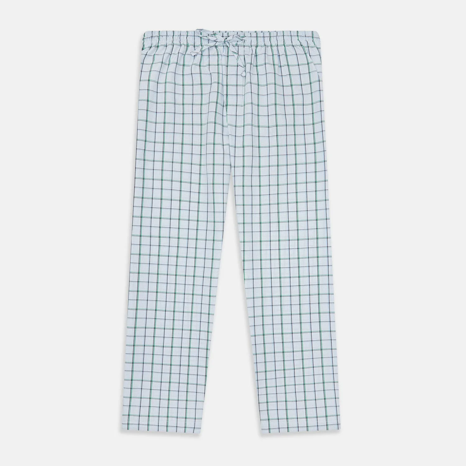 Blue and Green Tattersall Check Pyjama Trousers