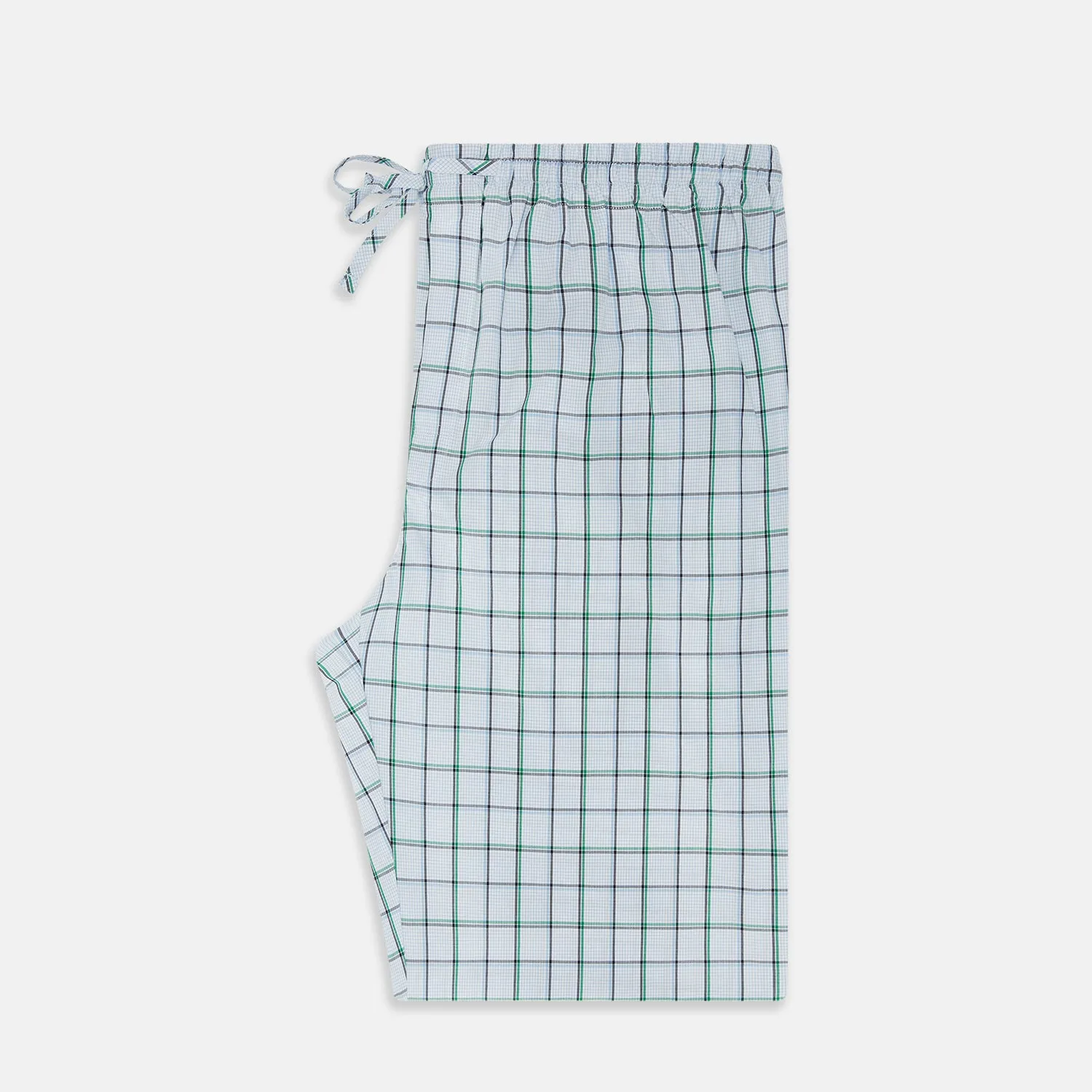 Blue and Green Tattersall Check Pyjama Trousers