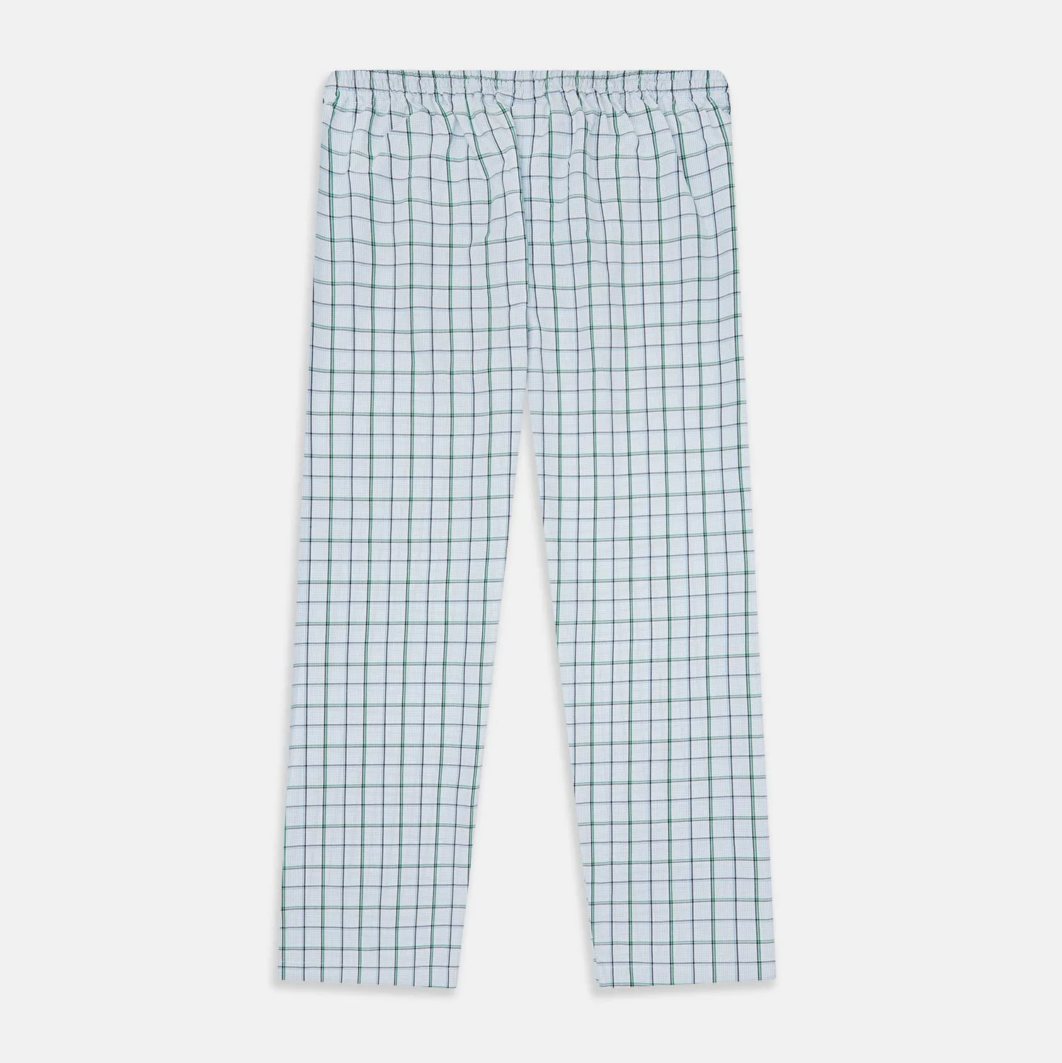 Blue and Green Tattersall Check Pyjama Trousers