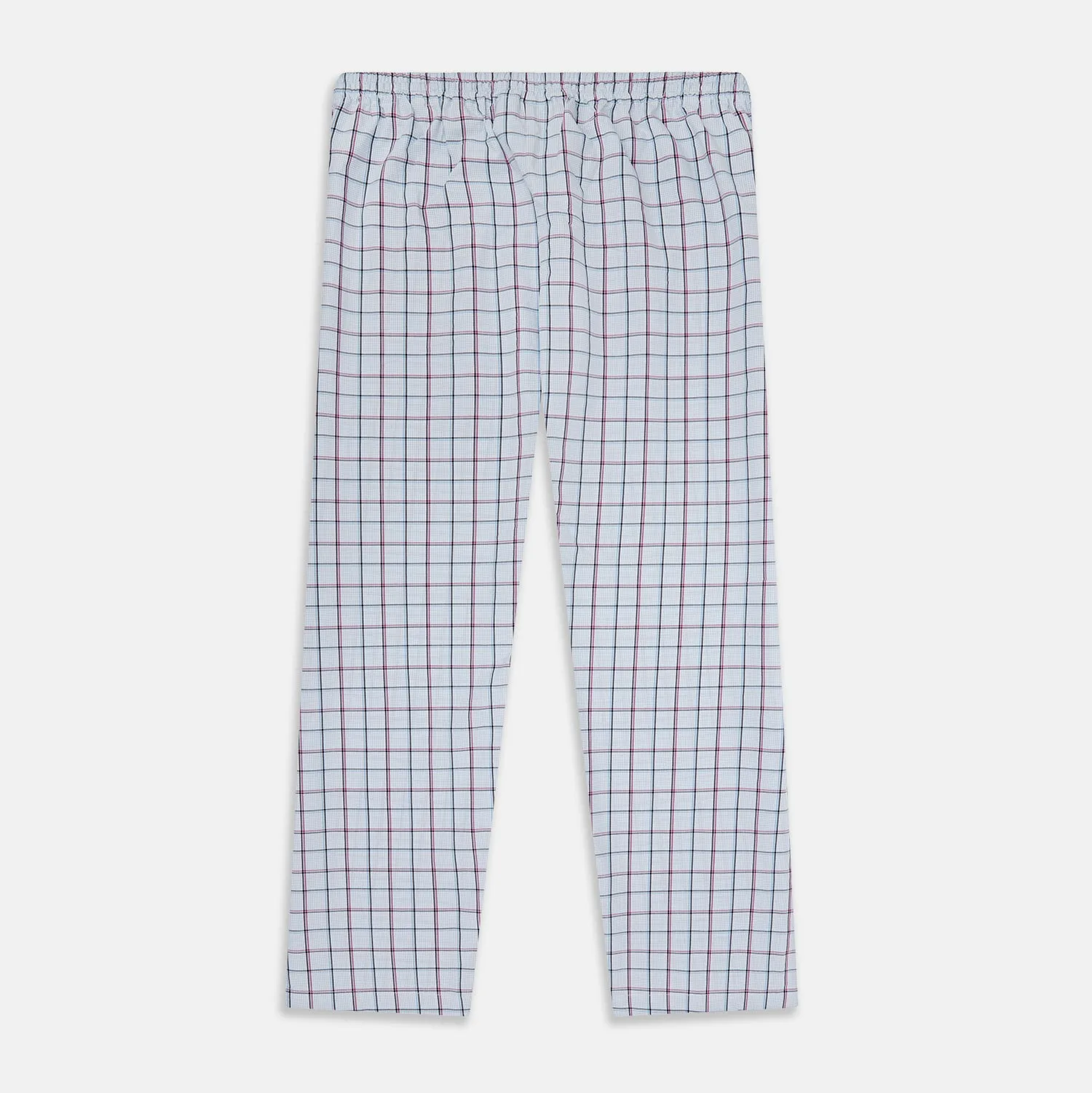 Blue and Pink Tattersall Check Pyjama Trousers