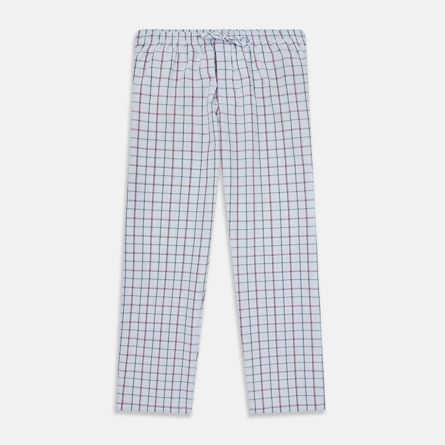 Blue and Pink Tattersall Check Pyjama Trousers