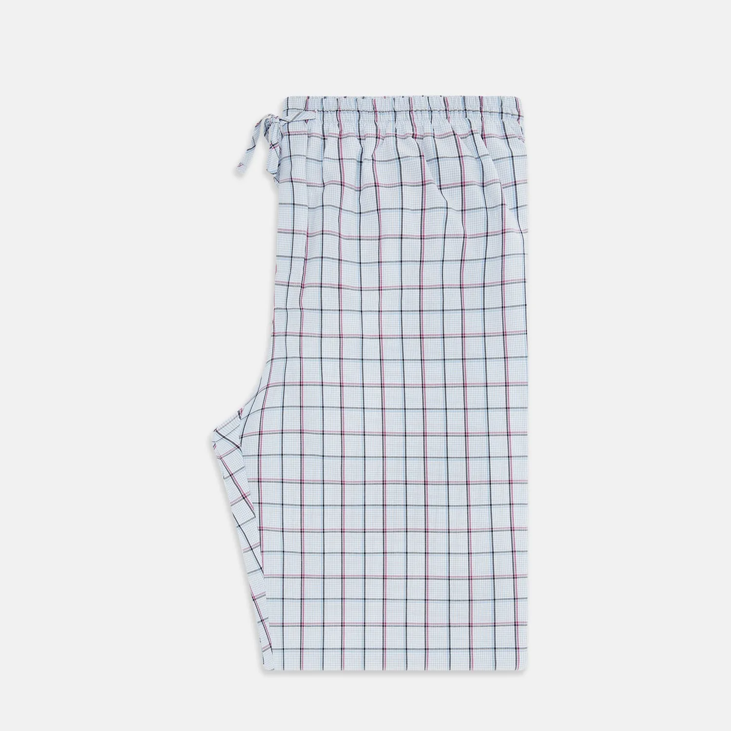 Blue and Pink Tattersall Check Pyjama Trousers