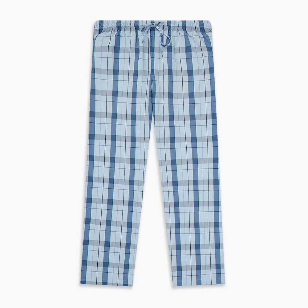 Blue Multi Check Pyjama Trousers