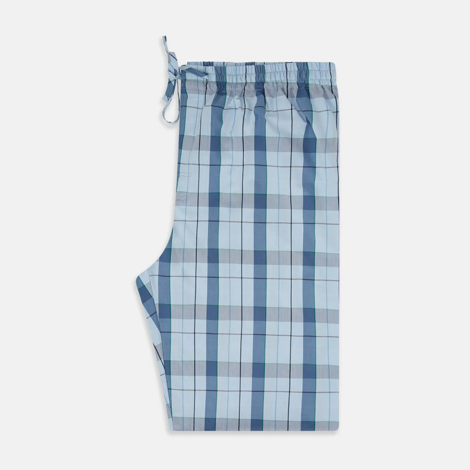 Blue Multi Check Pyjama Trousers