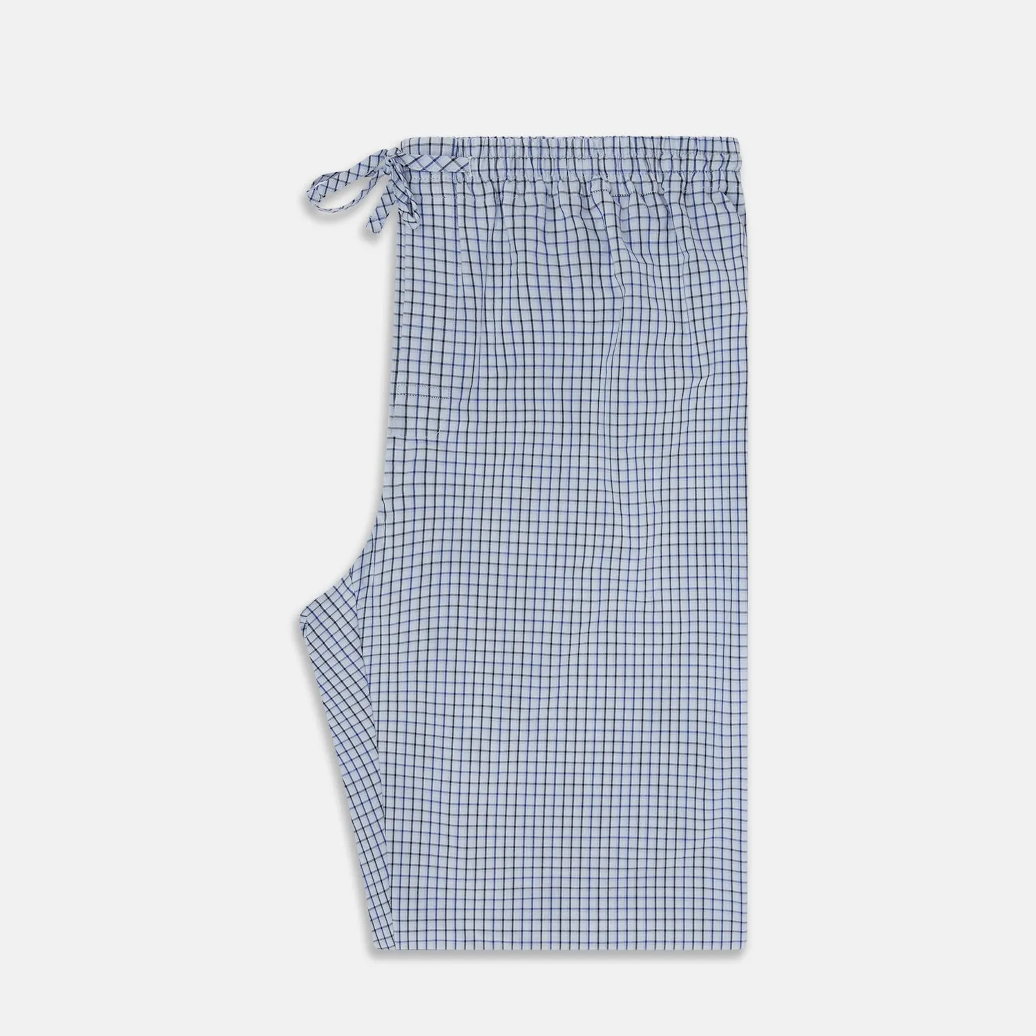 Blue Shadow Check Pyjama Trousers