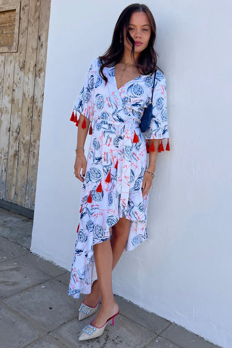 Blue Sorrento Wrap Dress