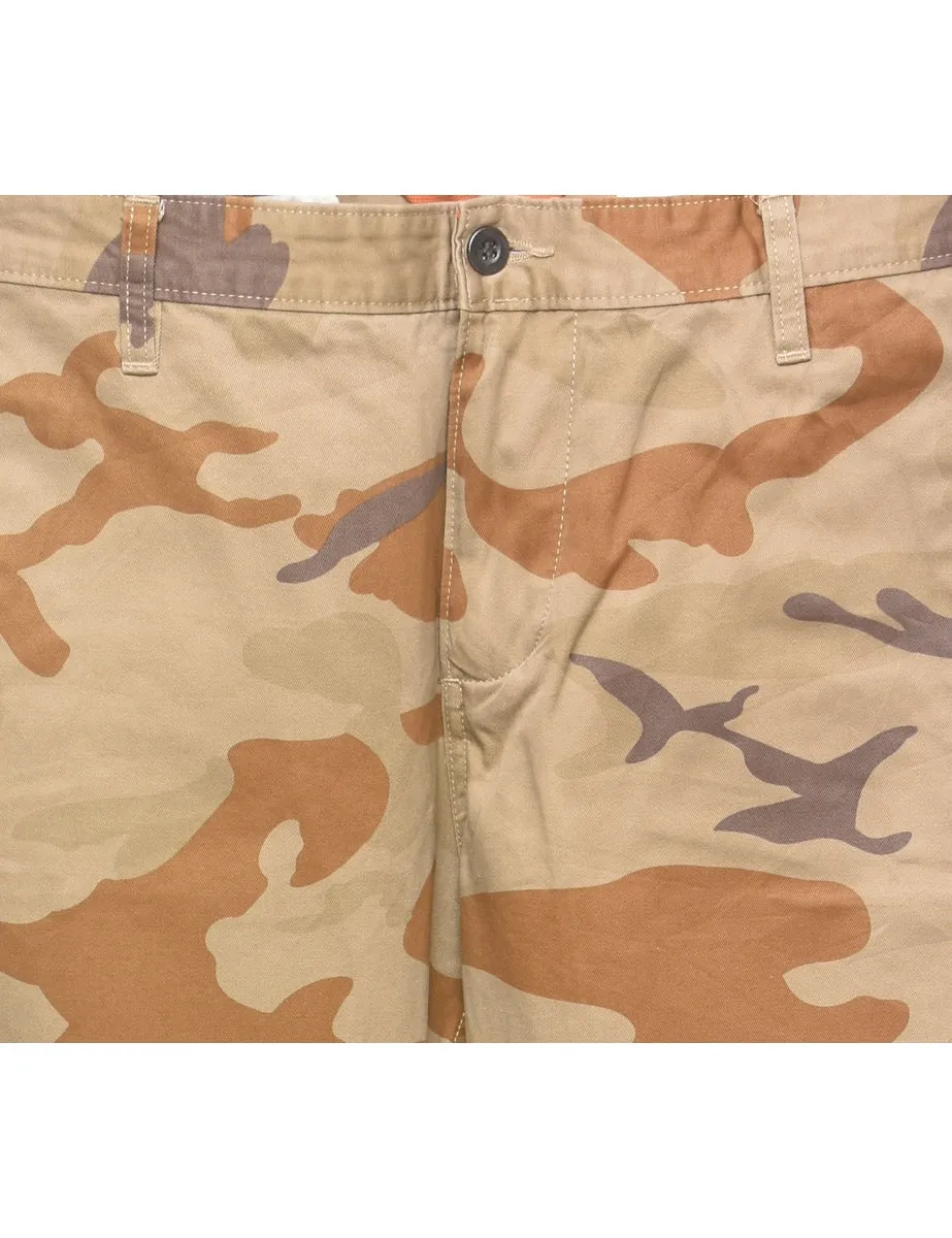 Camouflage Print Cargo Trousers - W37 L31