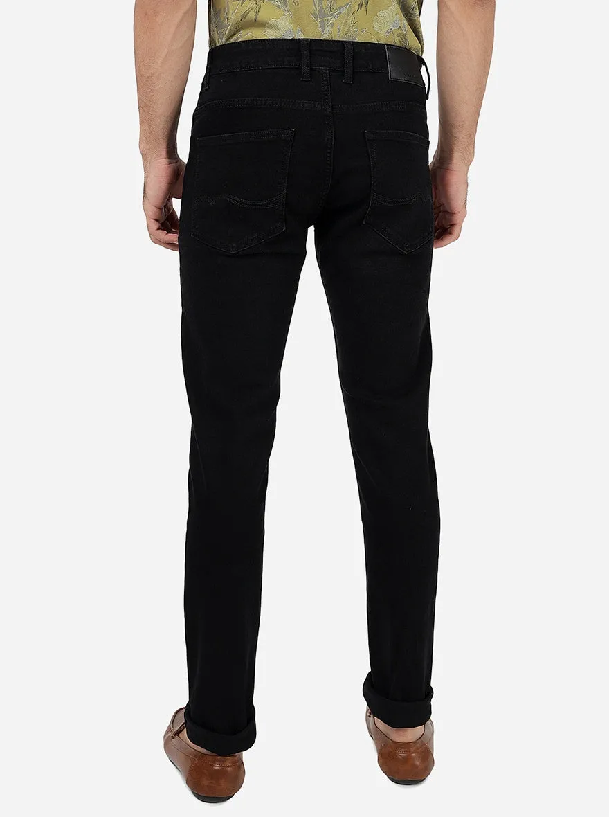 Charcoal Grey Washed Narrow Fit Jeans | Greenfibre