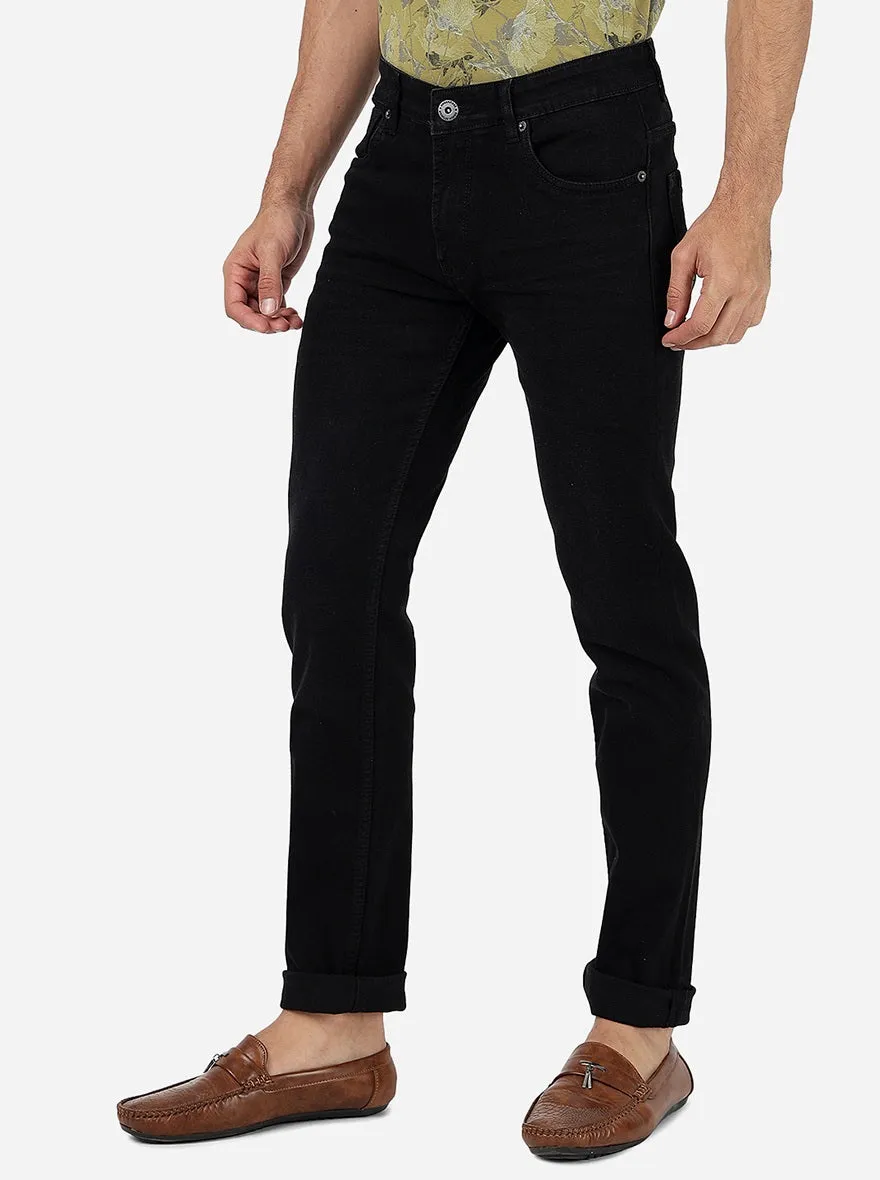 Charcoal Grey Washed Narrow Fit Jeans | Greenfibre