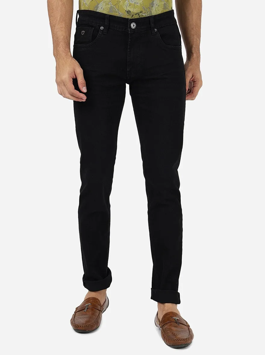 Charcoal Grey Washed Narrow Fit Jeans | Greenfibre