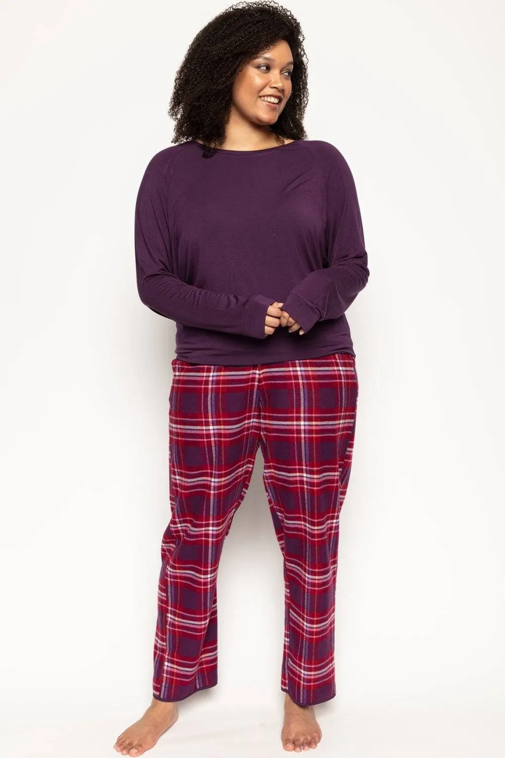 Clarissa Check Pyjama Pants, Size UK 8