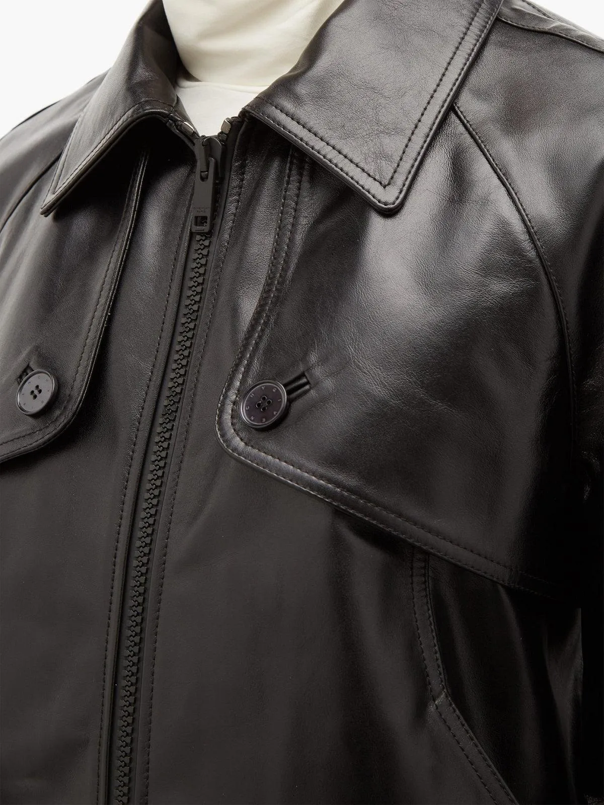 Classic Black Leather Jacket for Men