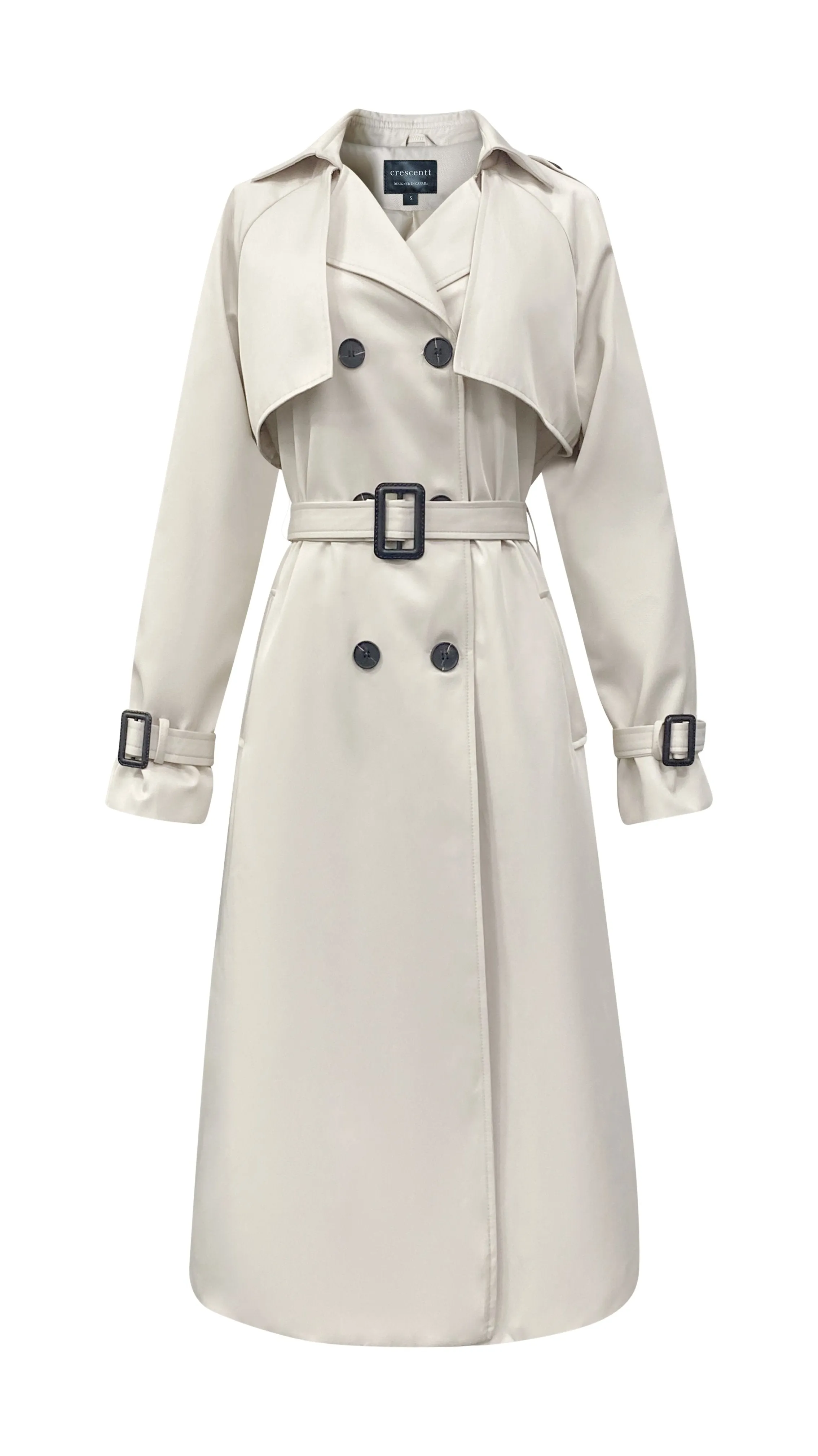 Classic Luxury Trench Coat - Porcelain