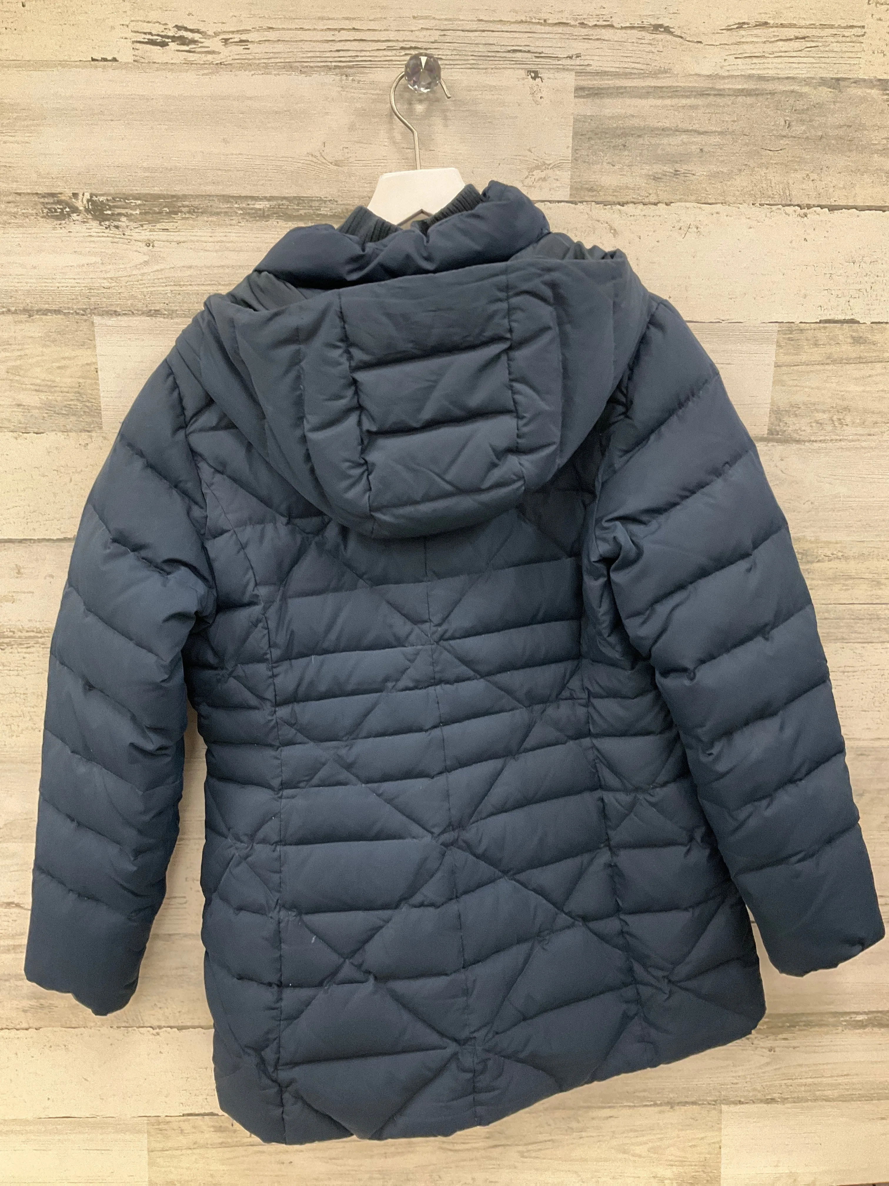 Coat Puffer & Quilted By Lands End In Navy, Size: M