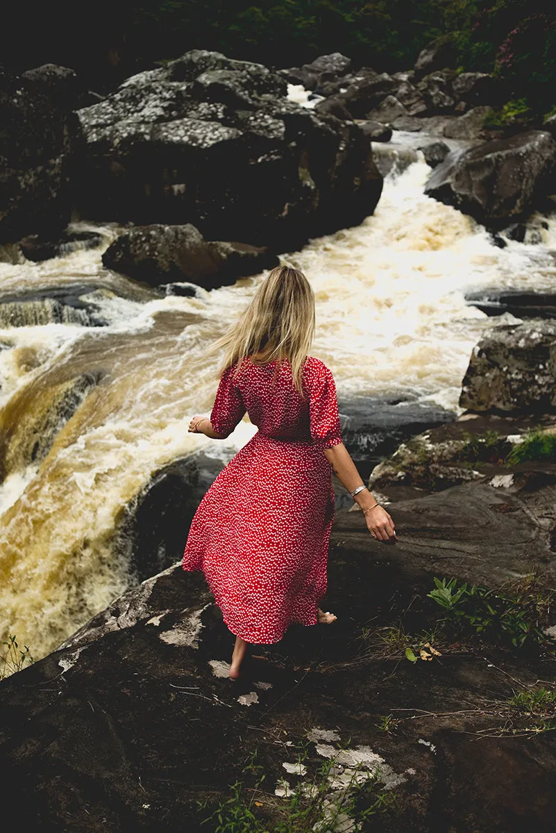 Coco Wrap Dress | Red Polka Dot | Madagascar Campaign