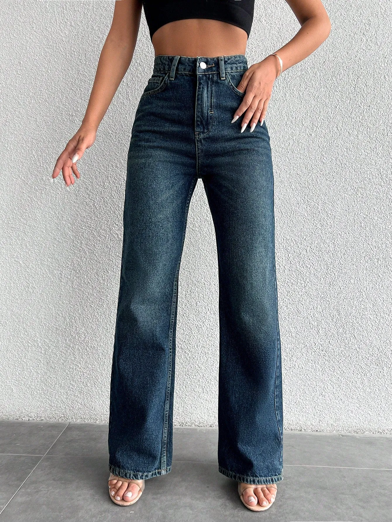 Copper Blue Loose Straight Fit Jeans