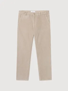 Corduroy Regular Chino Beige Man | Knowledge Cotton Apparel