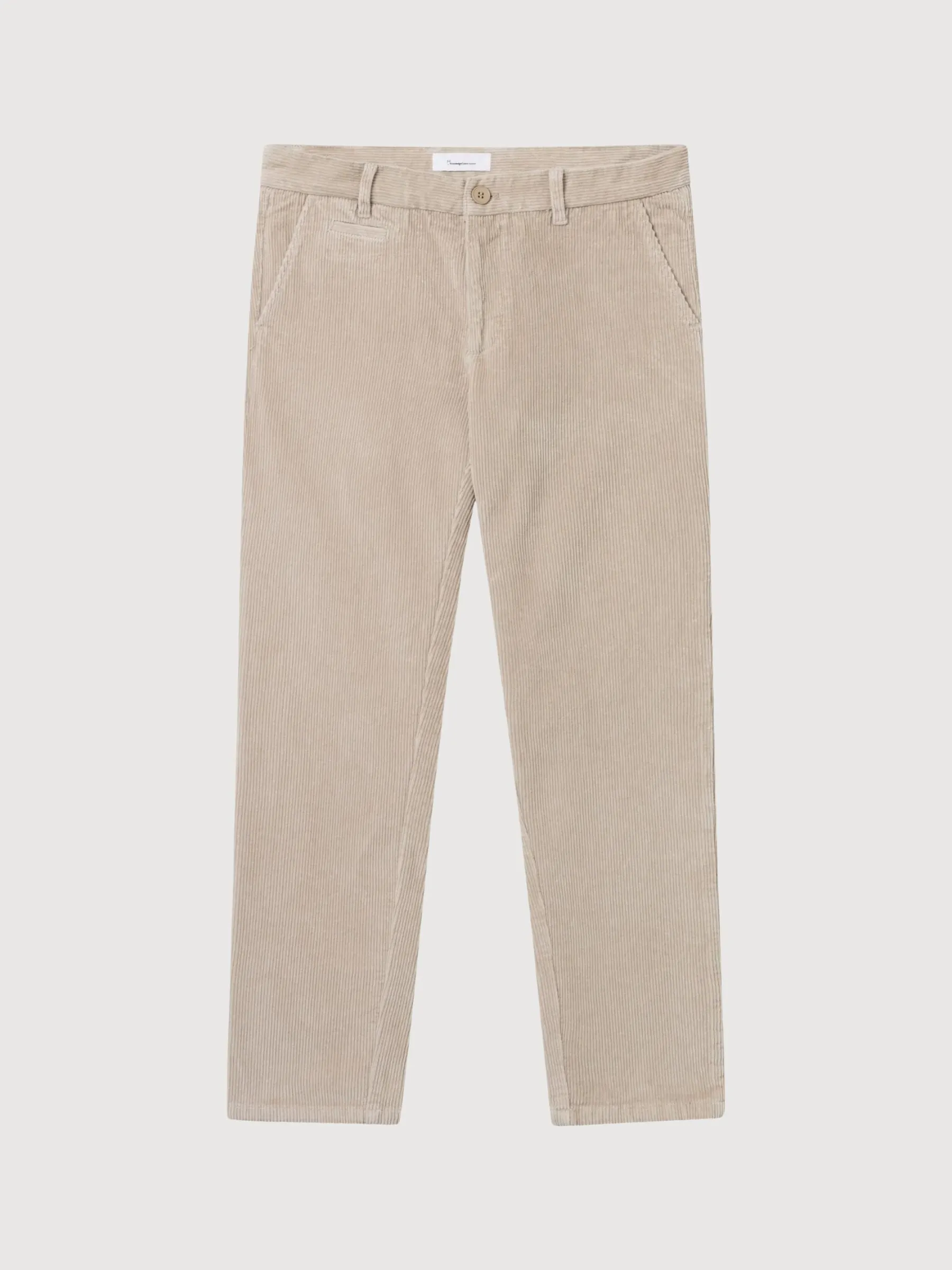 Corduroy Regular Chino Beige Man | Knowledge Cotton Apparel