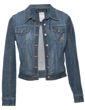 Cropped Baby Phat 1990s Denim Jacket - M